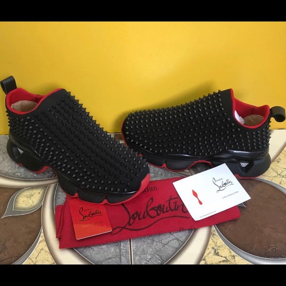 Women’s Christian Louboutin Spike Sock Donna Flat - Picture 4 of 6